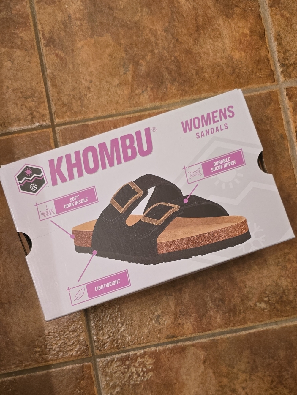 🆕️ Khombu Black Ashville Suede Double-Strap Buckle Sandals (NWT)
